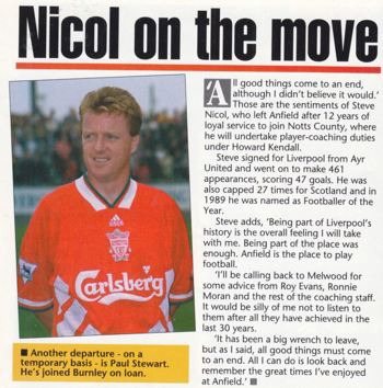 Nicol on the move - The Official Liverpool Magazine