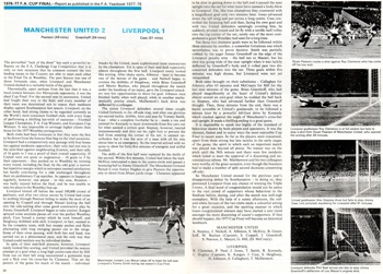 FA Yearbook report of the game