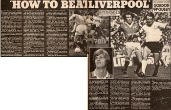 How to beat Liverpool by Gordon McQueen