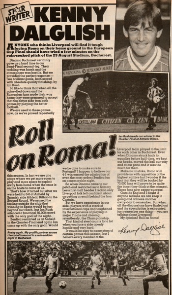 Roll on Roma, says Kenny Dalglish