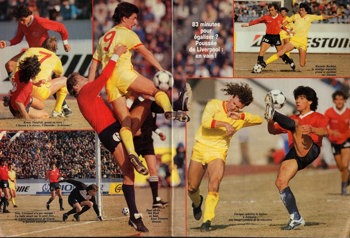 In action versus Independiente 1985