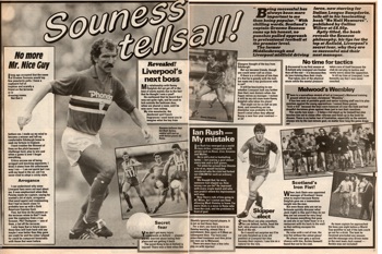 Souness tells all in Shoot! in 1985