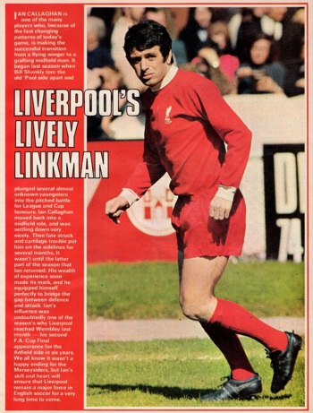 Liverpool's lively linkman - from Shoot! in 1971/72