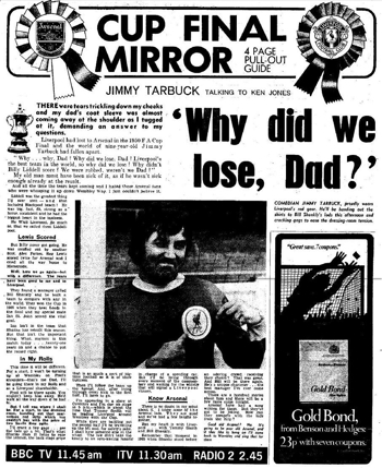 Jimmy Tarbuck in the Daily Mirror