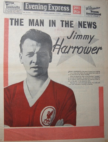 Harrower on the cover of the Evening Express