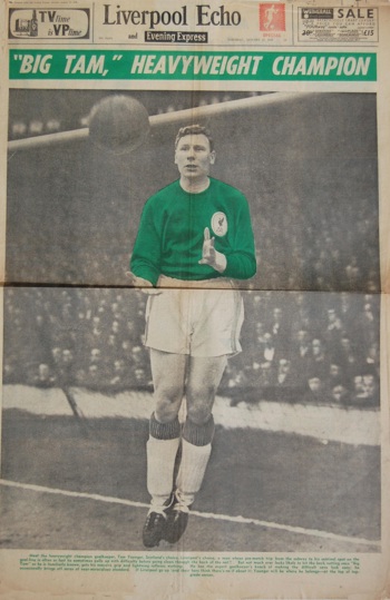 Younger on the cover of the Liverpool Echo