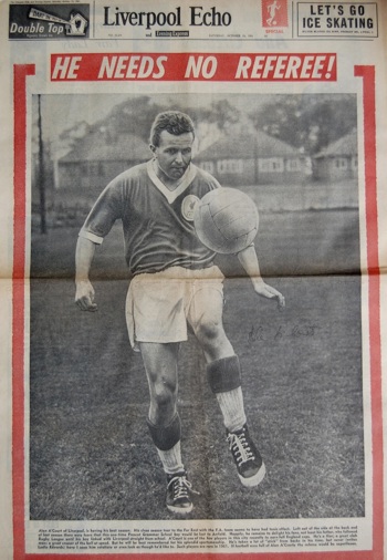 A'Court on the cover of the Liverpool Echo on 14 October 1961