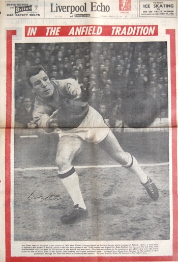 Slater on the cover of the Liverpool Echo on 24 February 1962