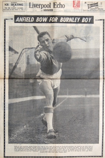 Furnell on the cover of the Liverpool Echo