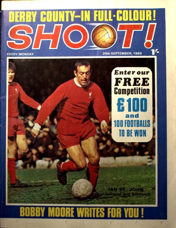 St John on the cover of Shoot! on 20 September 1969