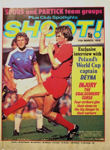 Kenny Dalglish on the cover of Shoot!