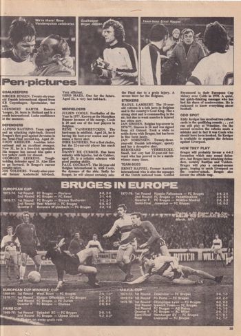 Bruges Shoot! penpics