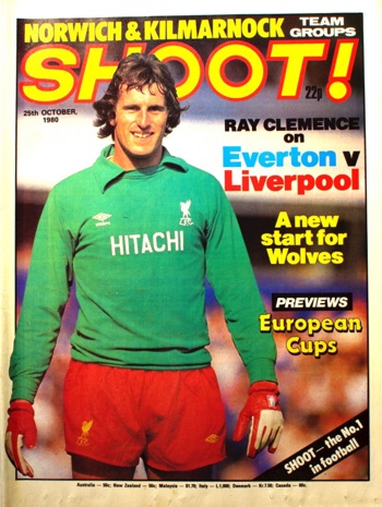 Ray Clemence on the cover of Shoot!