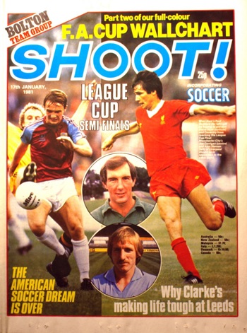 Alan Hansen on the cover of Shoot!