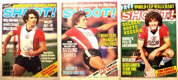 Kevin Keegan on the cover of Shoot! as a Southampton player