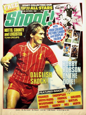 Kenny Dalglish on the cover of Shoot!