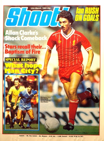 Ian Rush on the cover of Shoot!