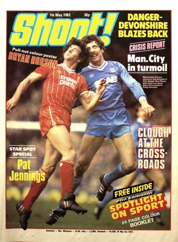 Craig Johnston on the cover of Shoot! 7 May 1983
