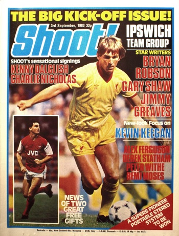 Kenny Dalglish on the cover of Shoot!