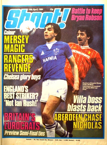Mark Lawrenson on the cover of Shoot!