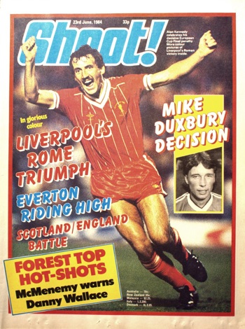 Alan Kennedy on the cover of Shoot!