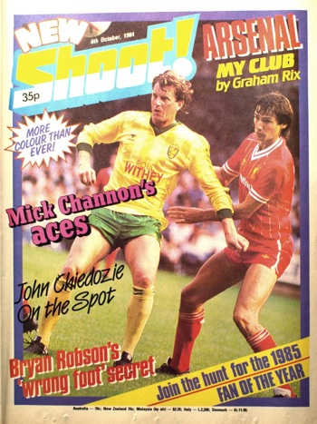 Alan Hansen on the cover of Shoot!