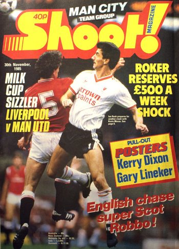 Ian Rush on the cover of Shoot!