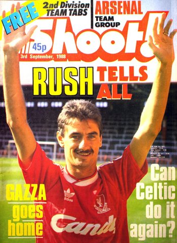 Ian Rush on the cover of Shoot!