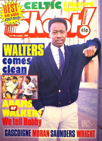 Rangers' Mark Walters on the cover of Shoot! 12 November 1988
