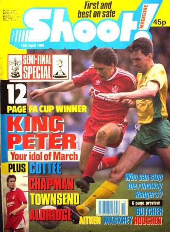 Peter Beardsley on the cover of Shoot!