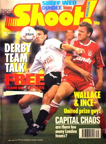 Steve Nicol on the cover of Shoot!
