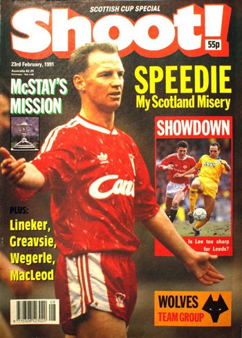 David Speedie on the cover of Shoot!