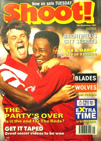 Mark Walters on the cover of Shoot! 9 November 1991