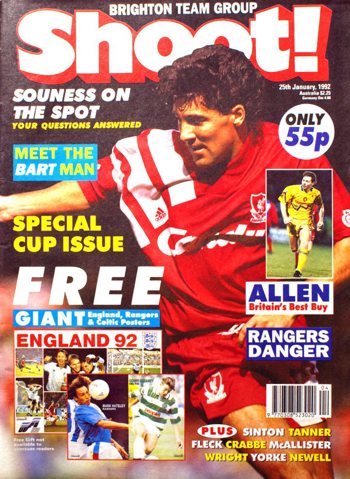 Dean Saunders on the cover of Shoot!