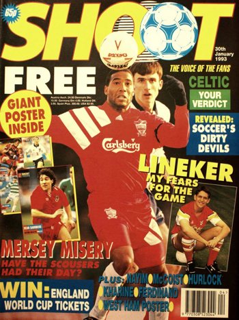 John Barnes on the cover of Shoot!