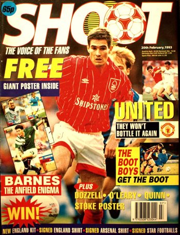 Nigel Clough on the cover of Shoot!