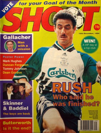 Ian Rush on the cover of Shoot!