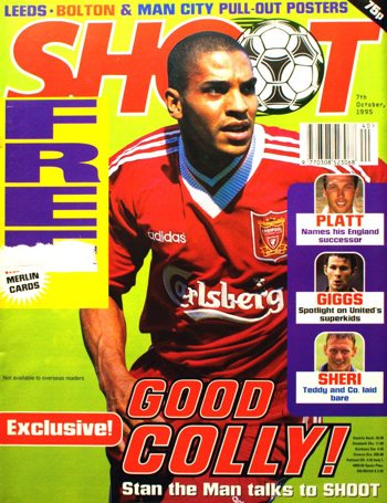 Stan Collymore on the cover of Shoot! 