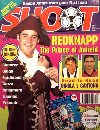 Jamie Redknapp on the cover of Shoot!