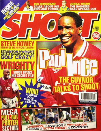 Paul Ince on the cover of Shoot!