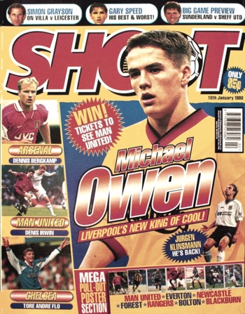 Michael Owen on the cover of Shoot!