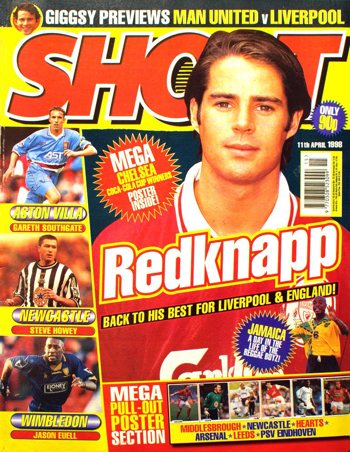 Jamie Redknapp on the cover of Shoot!