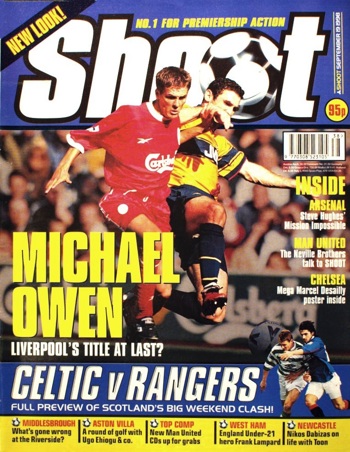 Michael Owen on the cover of Shoot!