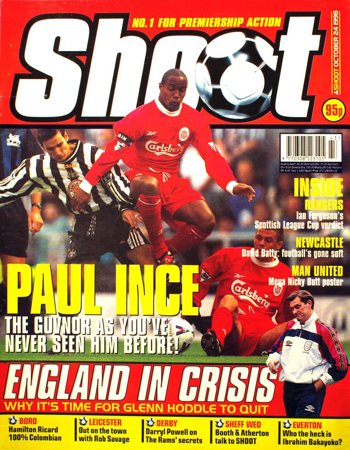 Paul Ince on the cover of Shoot!
