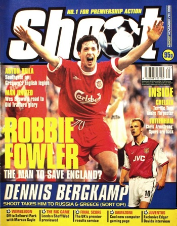 Robbie Fowler on the cover of Shoot!