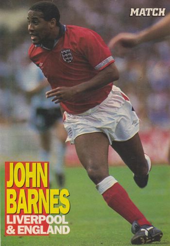 Match poster of Barnes in England's red