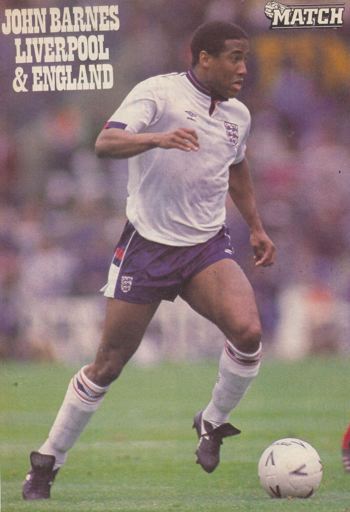 Match poster of Barnes in England's white