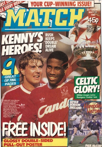 Match cover on 27 May 1989