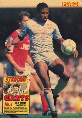 A big Match poster of John Barnes 1988