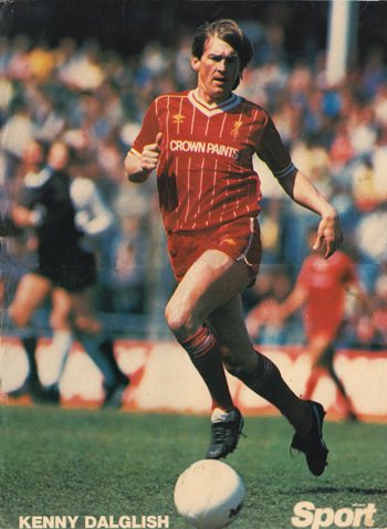 A big poster of Dalglish from Danish magazine Alt om Sport 1984